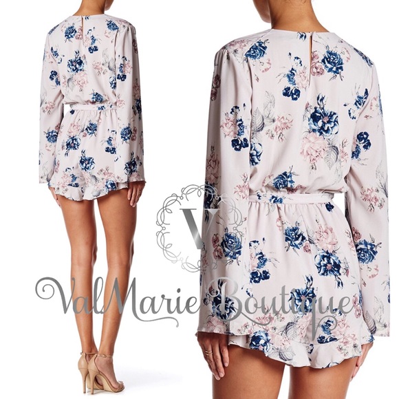 LAST 1! Full Sleeve Floral Romper - Picture 4 of 4